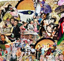 Sally Edelstein Collage "How Old is Old" detail