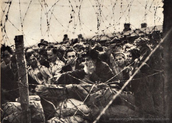 Vintage photo Displaced Jews in DP Camps