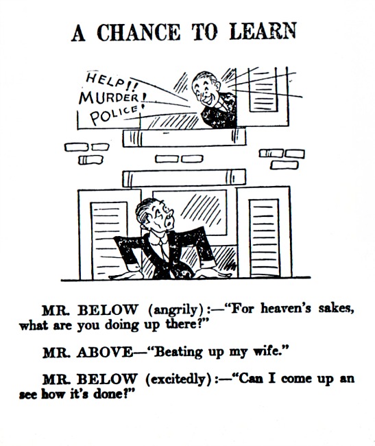 vintage cartoon domestic violence 1930's