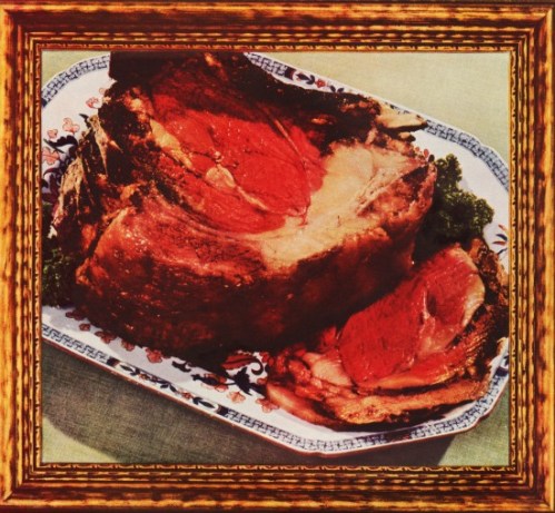 vintage photo meat framed