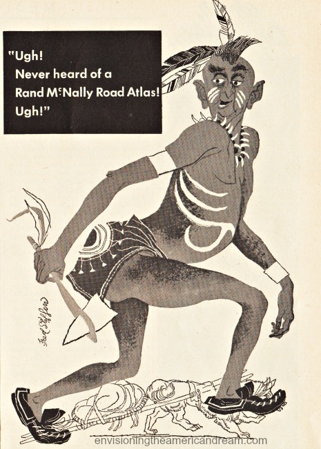 vintage illustration racist picture of Indian 