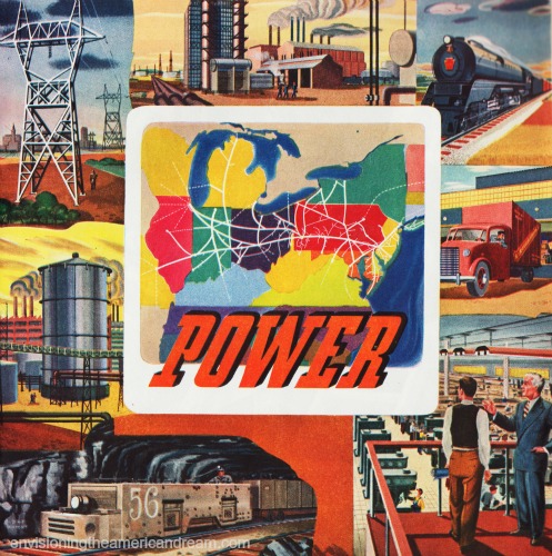 Vintage ad illustration Energy and Power