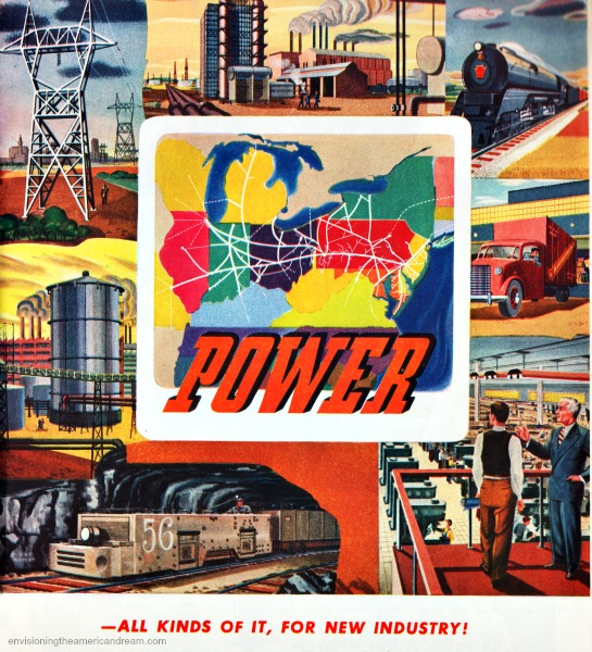 vintage illustration celebrating Energy power 