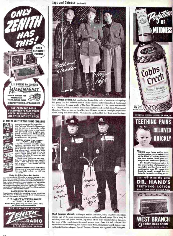 Life Magazine Dec 22 1944 How to Tell a Jap From Chinese