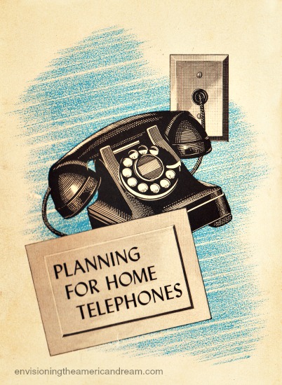 vintage Planning new home telephones booklet