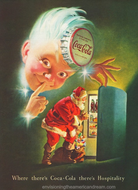 vintage christmas coke ad 