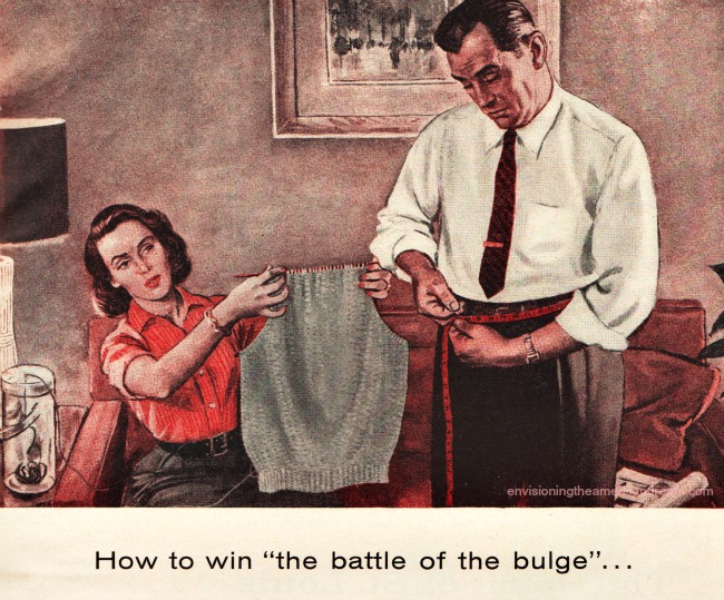 vvintage illustration man measuring his waist How to Win the Batle of the Bulge
