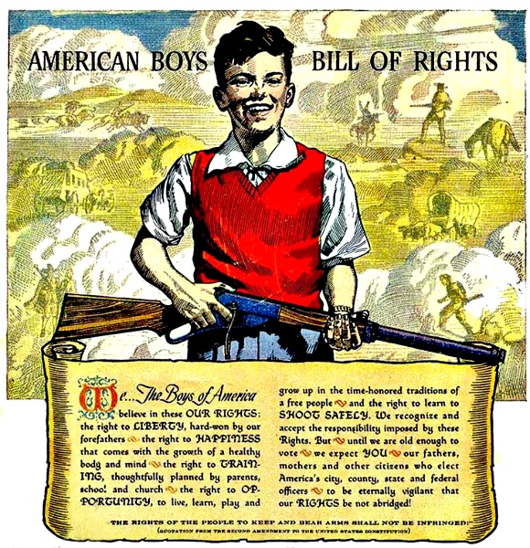 Guns American Boys Bill of Rights Daisy Vintage ad