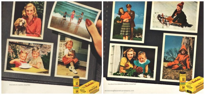 Vintage Kodak scrapbook snapshot memories