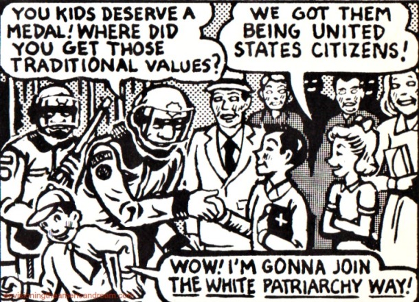 vintage cartoon alternative comics white patriarchy way 1977 