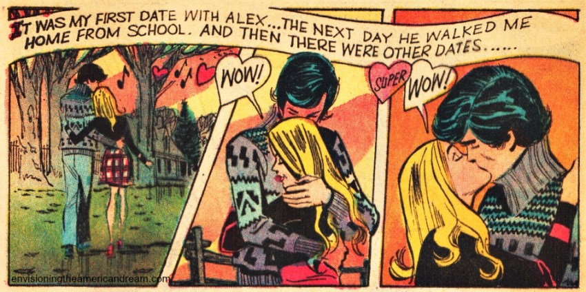 Vintage Comic Book Young Romance 1973