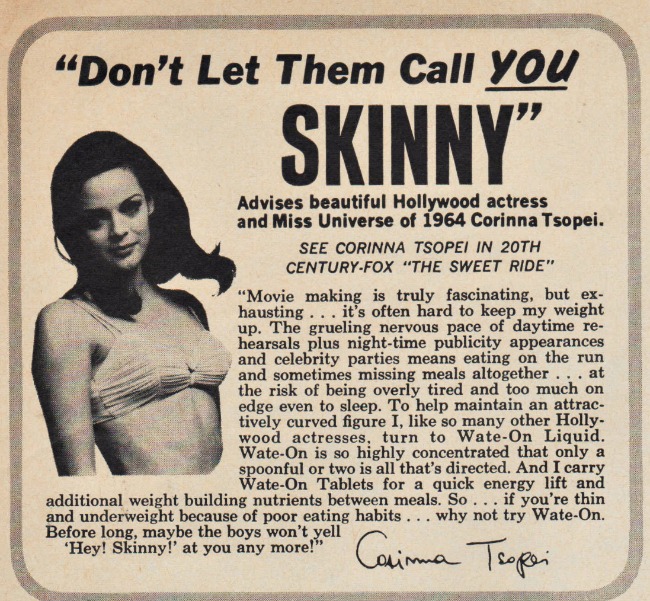 Vintage advertisement Wate-On 