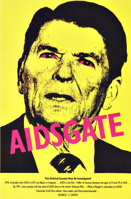 AIDSgate poster Ronald Reagan 1987 