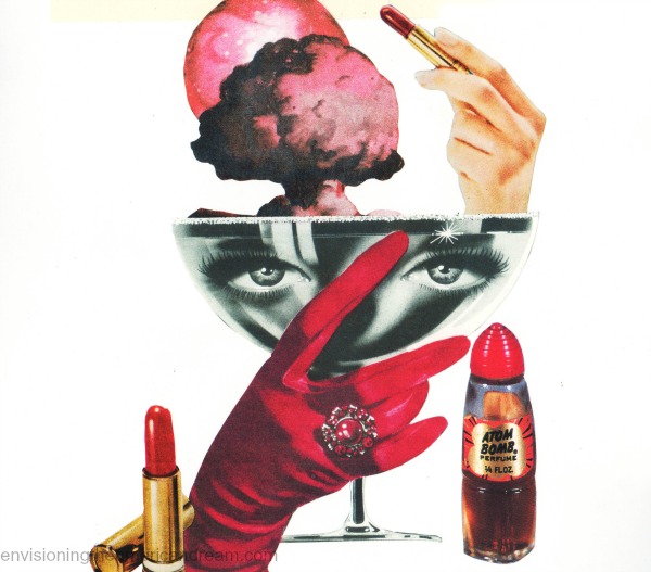 appropriated vintage images collage by Sally Edelstein