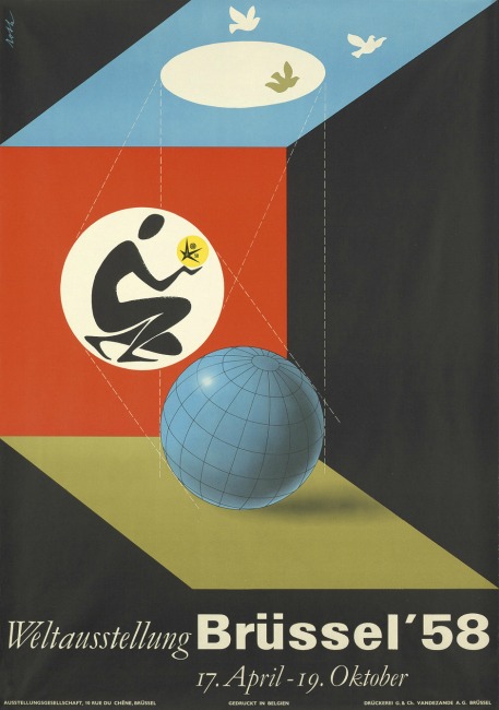 Brussels Worlds Fair 1958 Poster