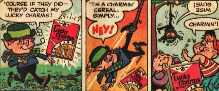 vintage cartoon Lucky Leprechaun Lucky Charms