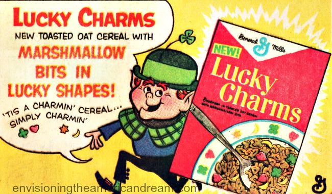 Vintage comic Lucky Charms Cereal Lucky Leprechaun