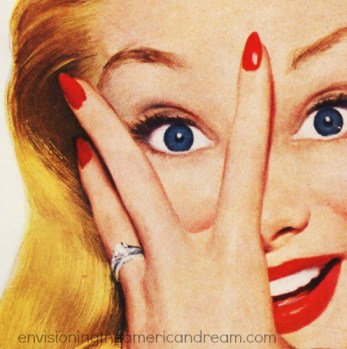 vintage illustration woman 