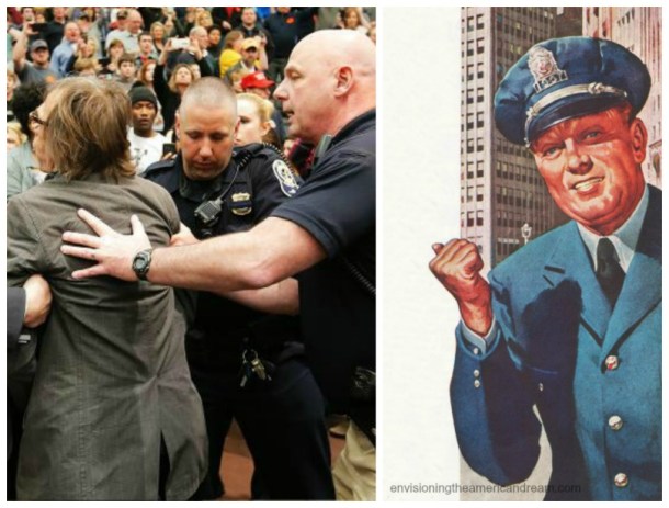 Trump rallies police