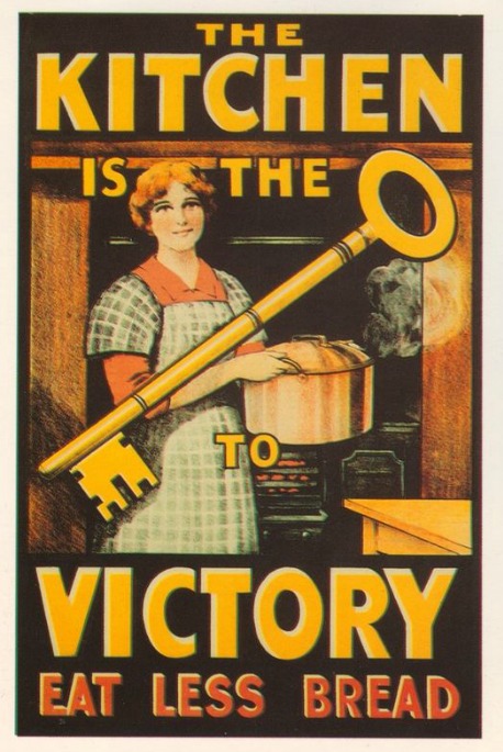 WWI Food Conservation Eat Less Bread