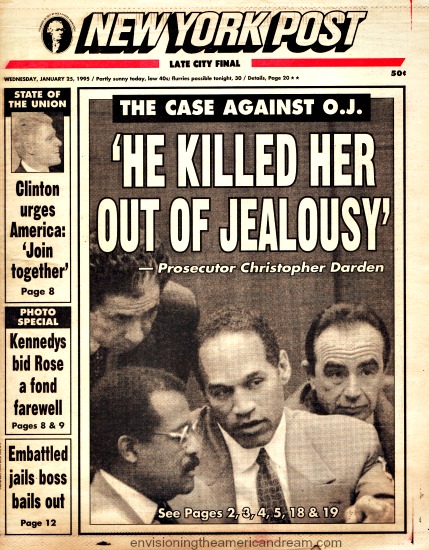 OJ trial The Case Against Him NY Post Jan 1995 