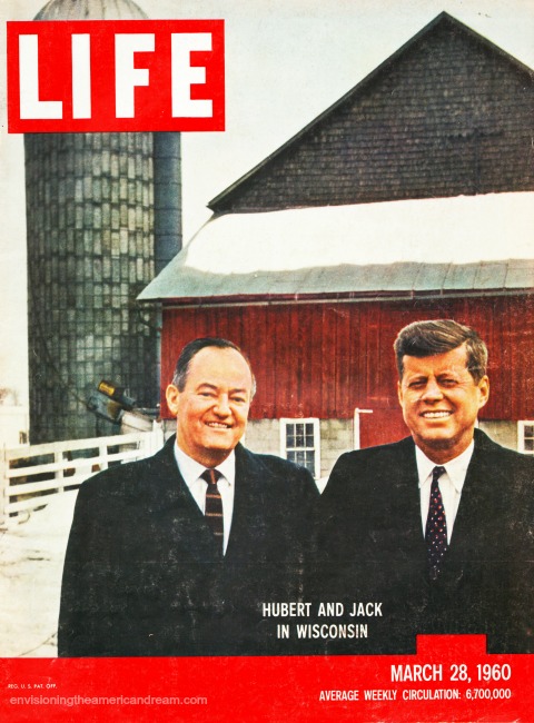 Life Magazine cover Wisconsin Primary 1960 JFK and Humphrey
