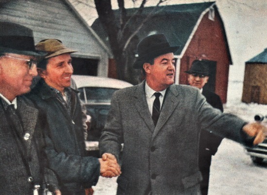Hubert Humphrey campaigning Wisconsin 1960