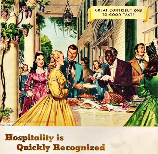 vintage illustration ante-bellum plantation 