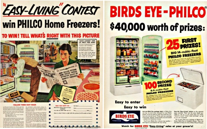 Contest 1954 Birds Eye Easy Living