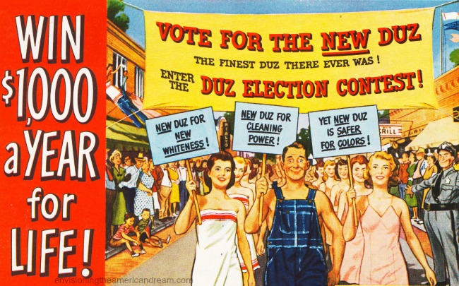 Vintage ad Duz Contest 1948