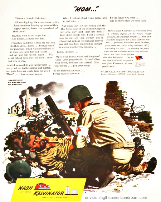 WWII Ad 1944 Nash Kelvinator 