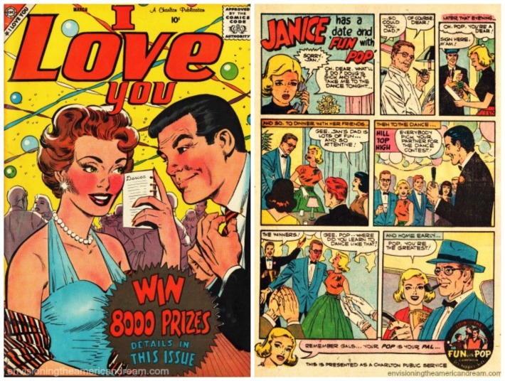 Comic Book I Love You PSA 1950's