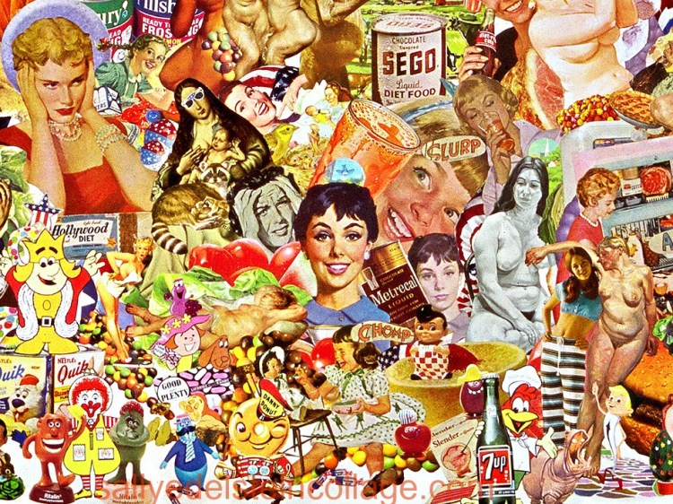 Detail Collage- Constant Cravings by Sally Edelstein
