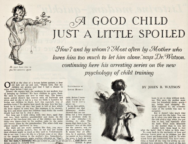1926 Baby Care Dr watson article