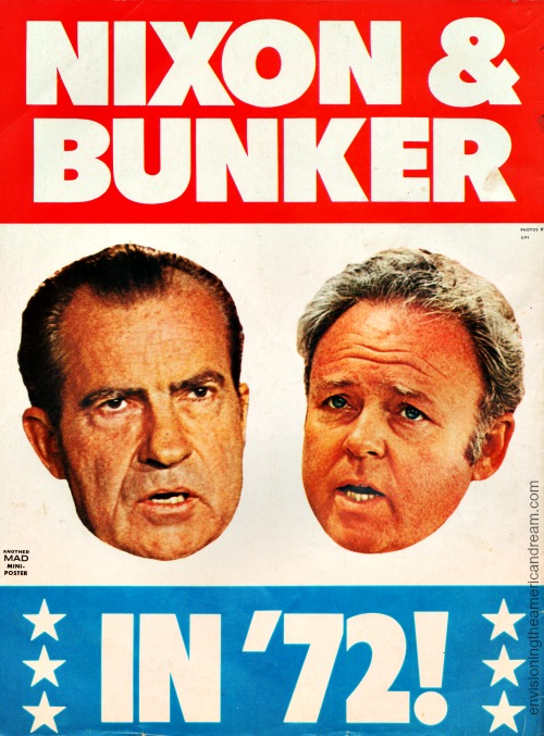 Richard Nixon and Archie Bunker Mad Magazine 1972