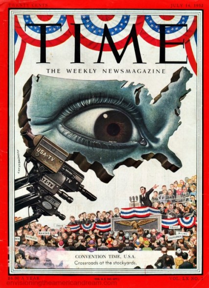 Time Magazine Cover politics and TV 1952