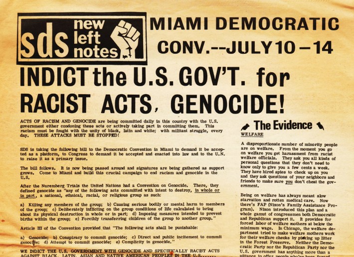 SDS New Left Notes Call to Action at Miami Democratic Convention 1972
