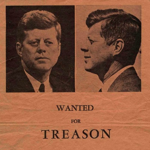 Kennedy Wanted For Treason Poster 1963