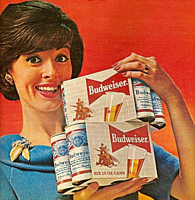 vintage beer ad houswife