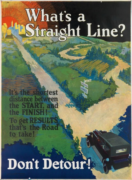 vinatge mather poster-dont-detour