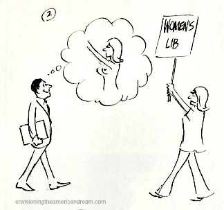 Vintage Cartoon Womens Lib Sexist