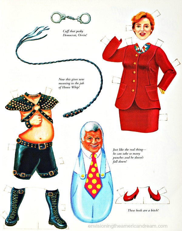 newt-gingrich-paper-doll-hillary-clinton