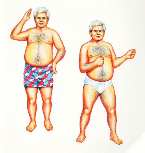 newt-gingrich-paper-dolls-in underwear illustration