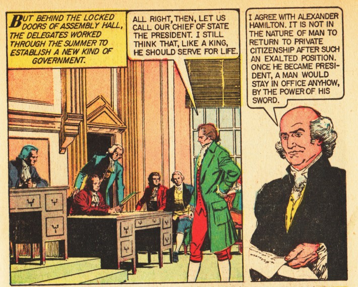 vintage comics American presidents The Foundng Fathers 