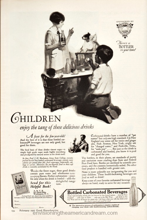 vintage ad carbonated beverages 1927