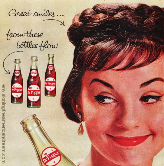 vintage woman and soda bottles beverages-dr-pepper-61