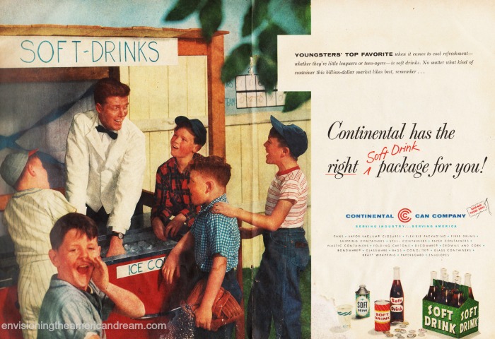 vintage 1950s kids and soda 