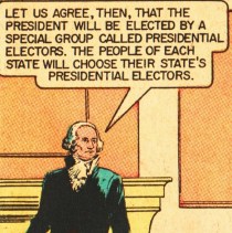 vintage comic electing our president