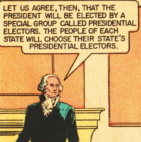 vintage comic electing our president