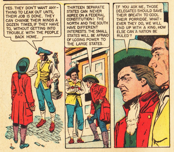 vintage comics American presidents The Foundng Fathers 